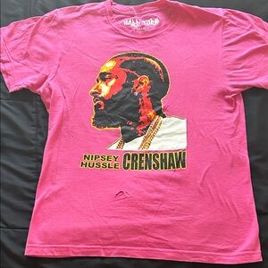 Pink Nipsey Hussle Graphic T-Shirt